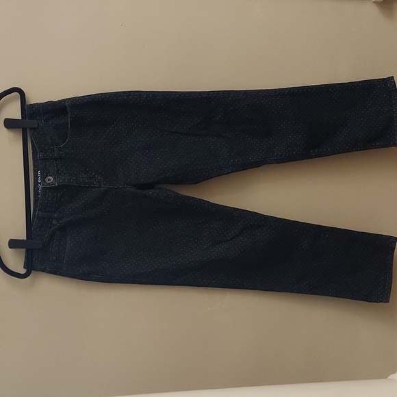 LANDS END Mid Rise Straight Leg Polka Dot Jeans - Picture 3 of 13